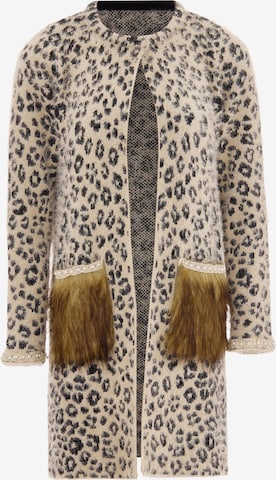 Cardigan faina en beige : devant