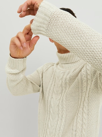 JACK & JONES Pullover 'JJCraig' i beige