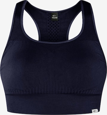 Bustier Soutien-gorge de sport 'Aware' Smilodox en bleu : devant