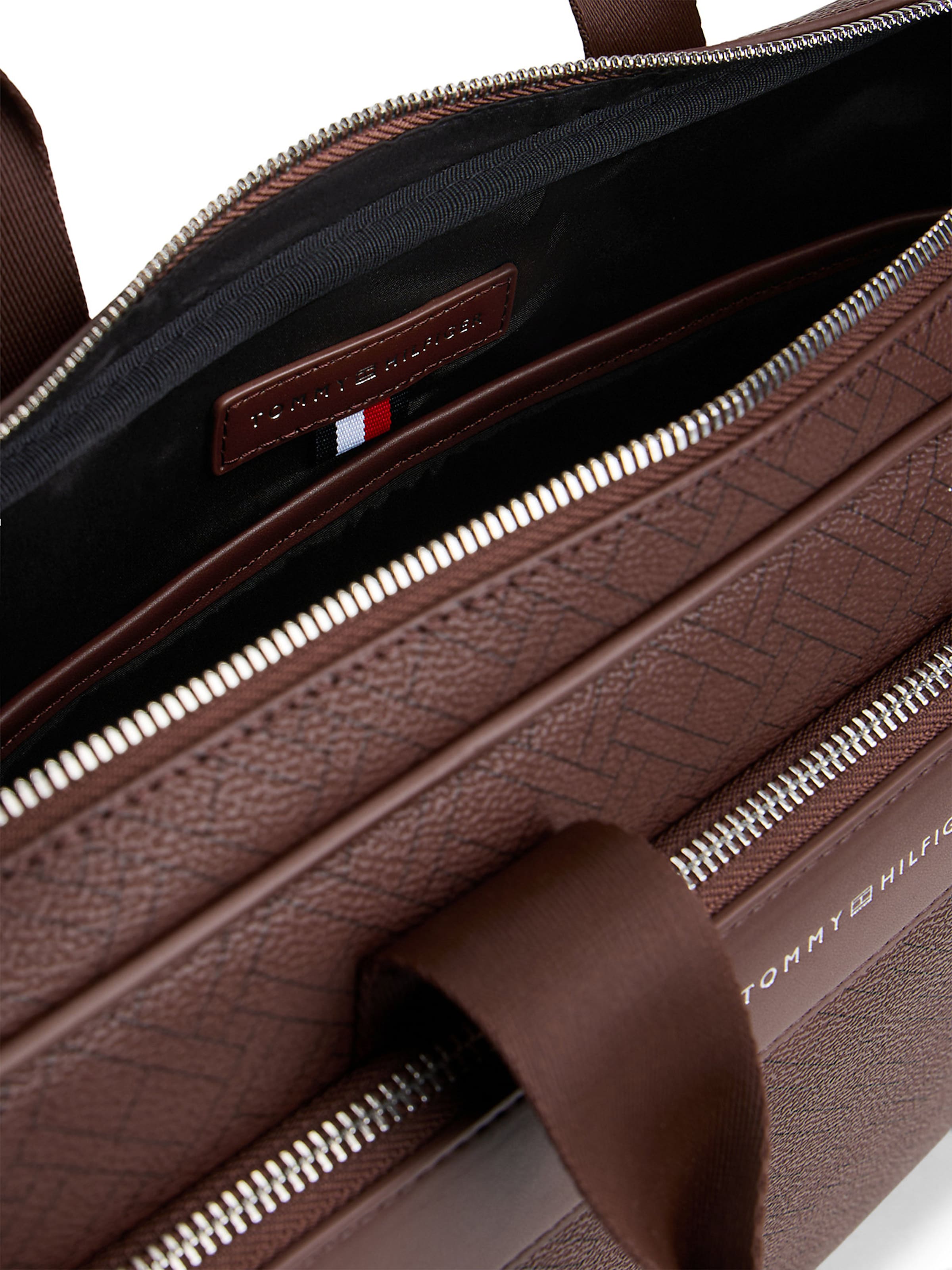 TOMMY HILFIGER Laptoptasche in Braun