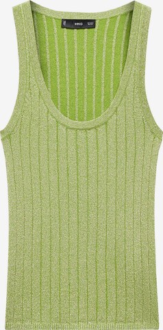 MANGO Knitted Top 'KLAN' in Green: front