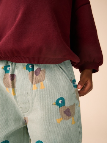 Next Wide Leg Hose in Grün