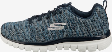 zils SKECHERS Zemie brīvā laika apavi 'Graceful Twisted Fortune'