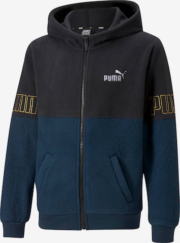 PUMA Fleece jacket 'Power' in Blue: front