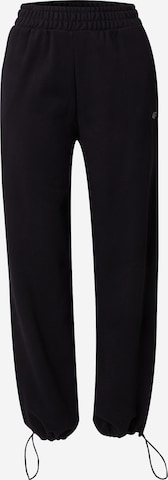 4F Voľný strih Športové nohavice - Čierna: predná strana