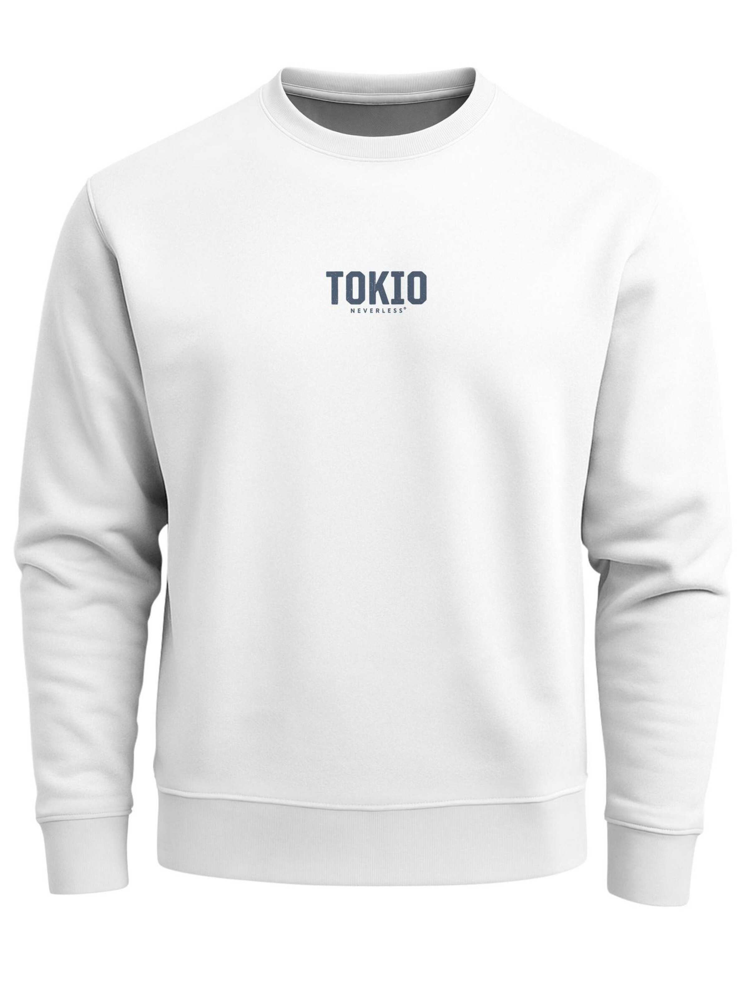 Neverless Sweatshirt 'Tokio' in White: front