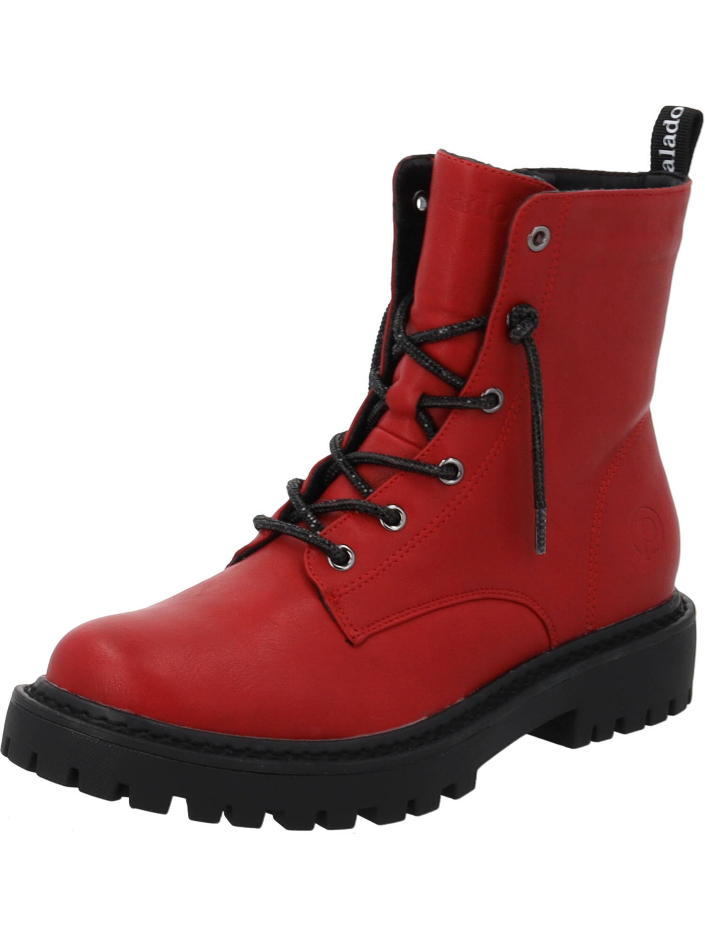 Palado Lace-up bootie 'Sideros Spark' in Red: front