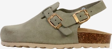 Pantoufle 'Kinder-Pantolette aus Leder Noga Boreali BS Edge' The Divine Factory en vert : devant