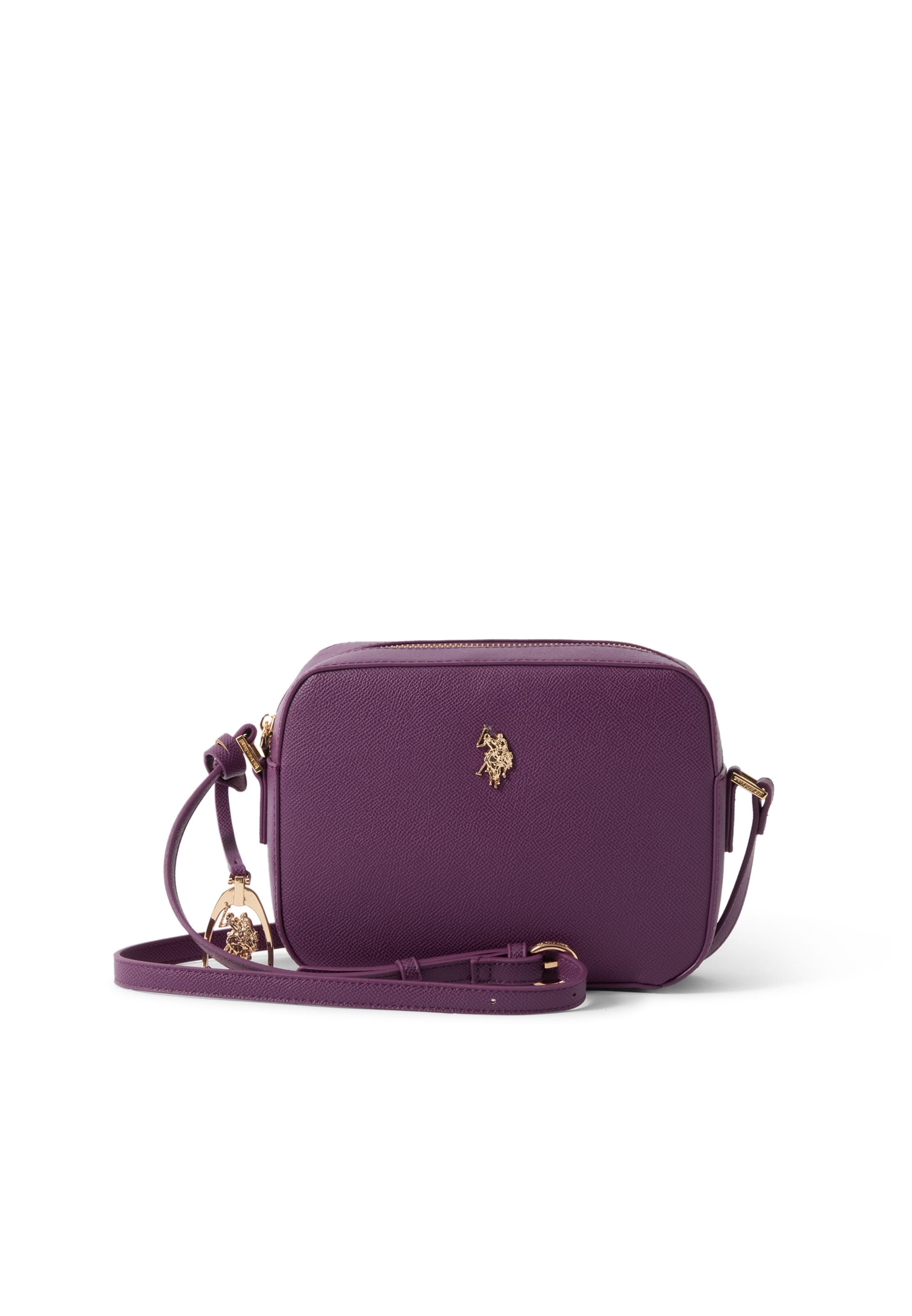 Borsa a tracolla di U.S. POLO ASSN. in lilla: frontale