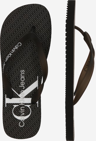 Calvin Klein Jeans Teenslippers in Zwart