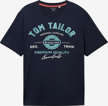 TOM TAILOR Men + Μπλουζάκι σε μπλε: μπροστά