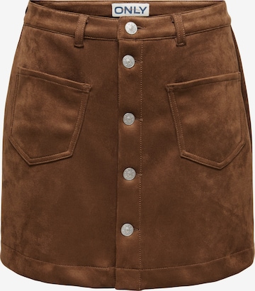 ONLY - Falda 'AMAZING-STINA' en marrón: frente