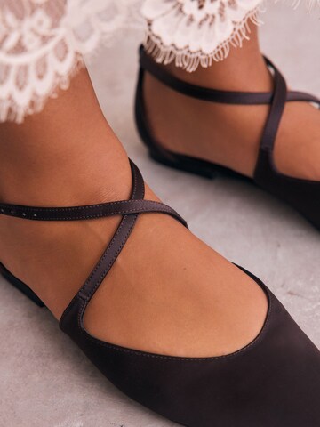 Next Rihmaga baleriina 'Forever Comfort®', värv pruun