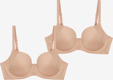 Soutien-gorge ' Body Make-up Soft Touch ' TRIUMPH en beige : devant
