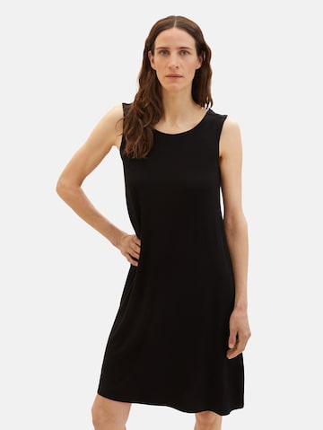 TOM TAILOR Summer Dress in Black: front