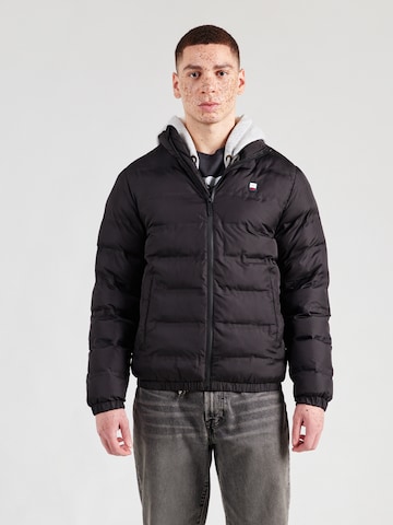JACK & JONES Winter Jacket 'JCOFUSION' in Black: front