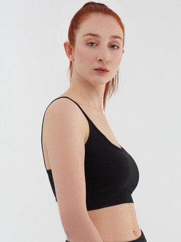Albero Natur Classic Bra 'Bio-Baumwoll-Bustier - 2er Pack' in Black