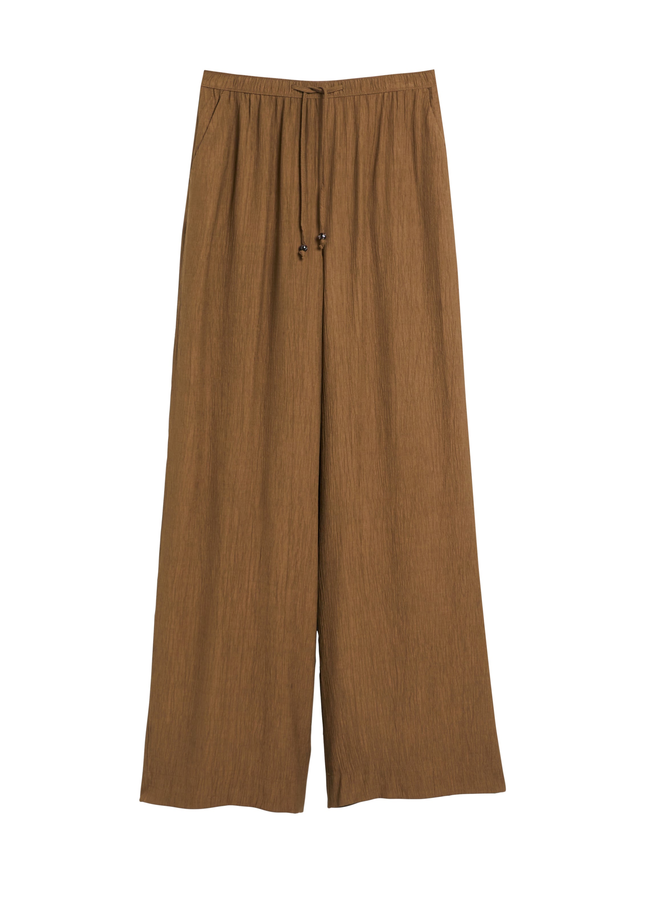 Wide Leg Pantalon s.Oliver en marron : devant