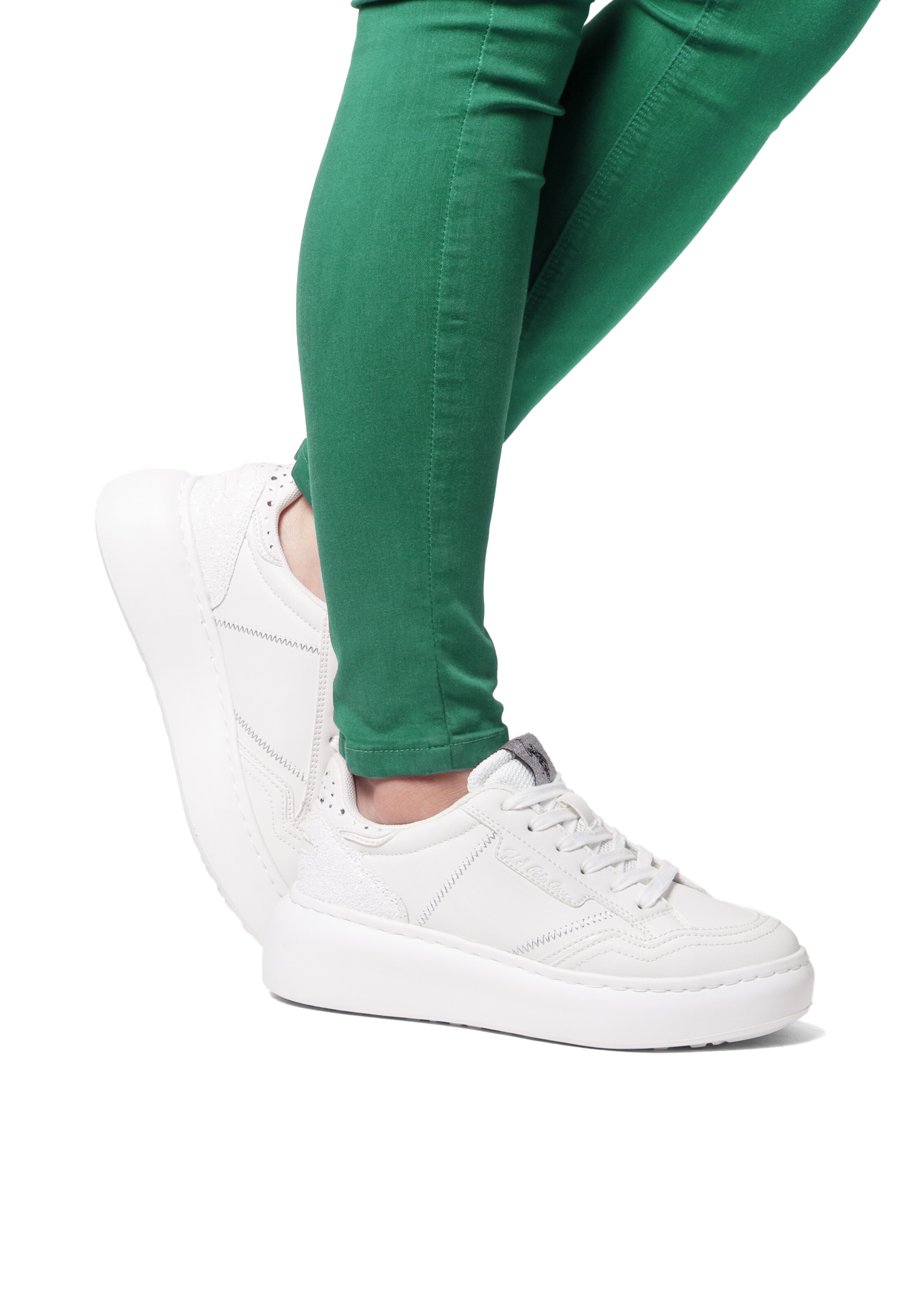 U.S. POLO ASSN. Sneakers laag in Wit