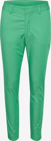 Kaffe Slim fit Chino Pants 'Lea' in Green: front