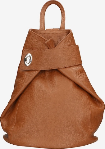 CHICCA BORSE Rugzak in Bruin: voorkant