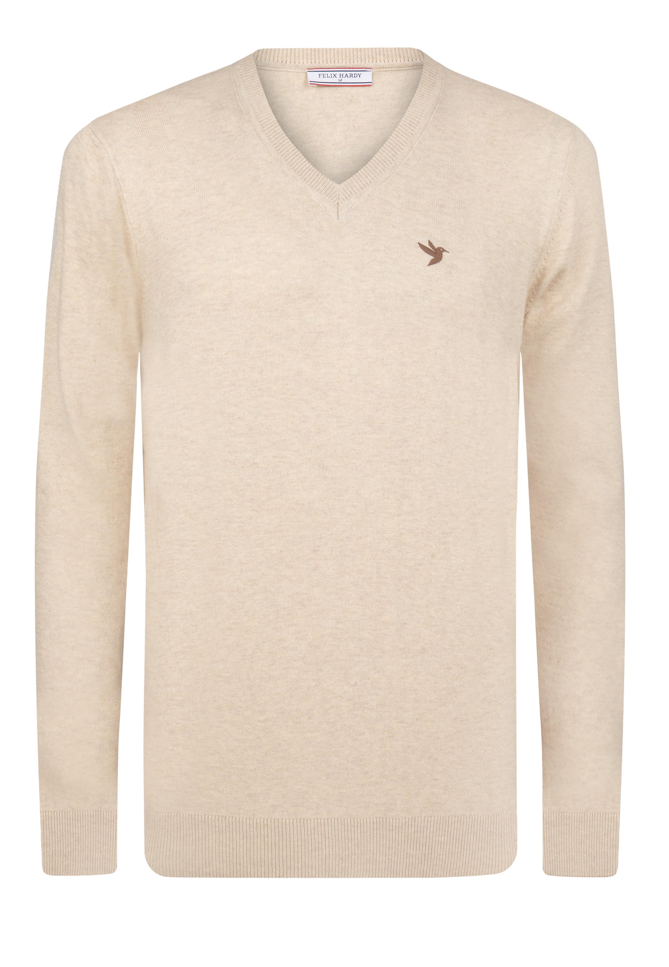 Pull-over Felix Hardy en beige : devant