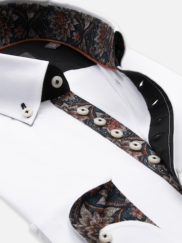 7Camicie Slim fit Zakelijk overhemd 'Donatello Poplin' in Wit