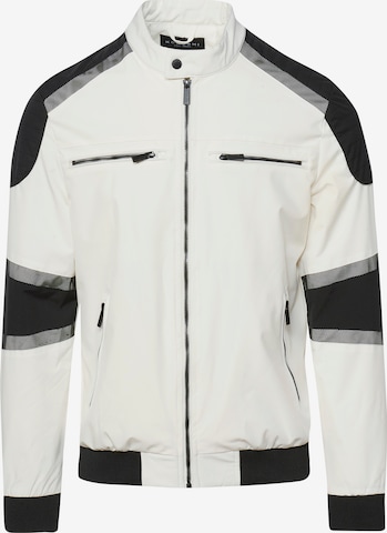 KOROSHI Between-Season Jacket in White: front