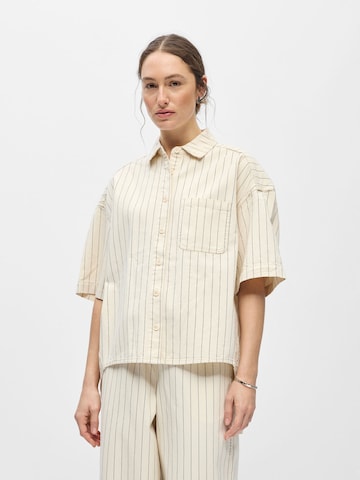 OBJECT Bluse i beige: forside