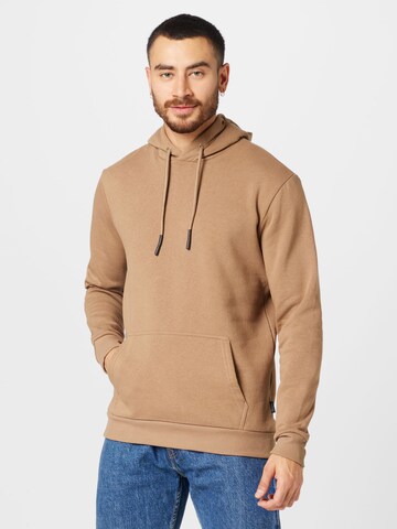 Only & Sons Regular fit Sweatshirt 'CERES' in Bruin: voorkant