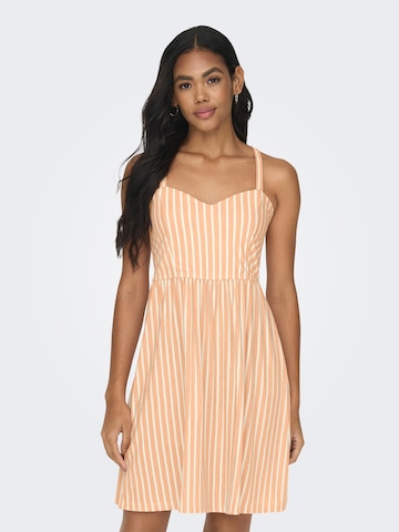 ONLY Letní šaty 'SHARON' – oranžová: přední strana