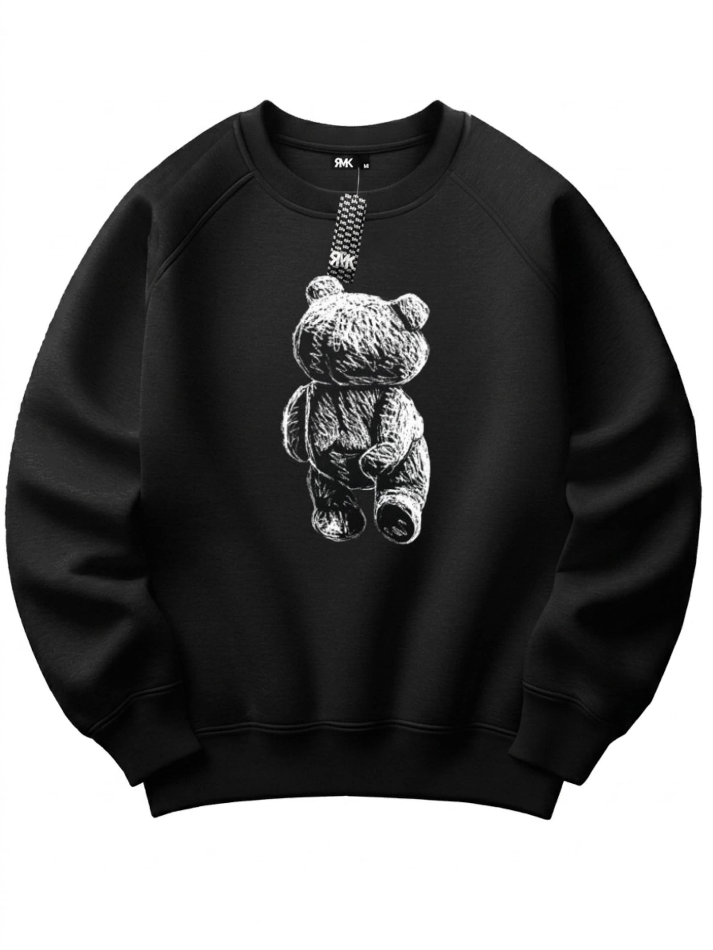 RMK Sweatshirt 'Fitness Bär Funny' in Black, Item view