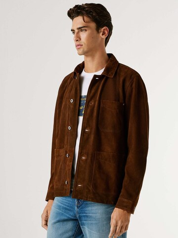 Pepe Jeans Between-season jacket 'Sinbar' in Brown