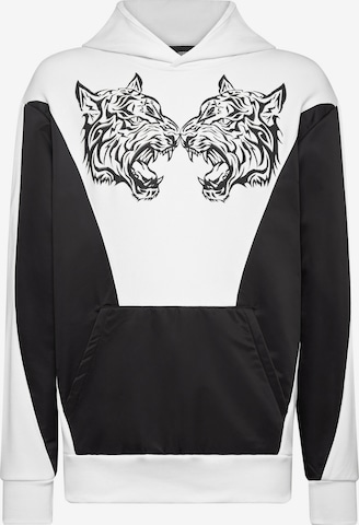 Plein Sport - Sweatshirt 'Tiger' em branco: frente