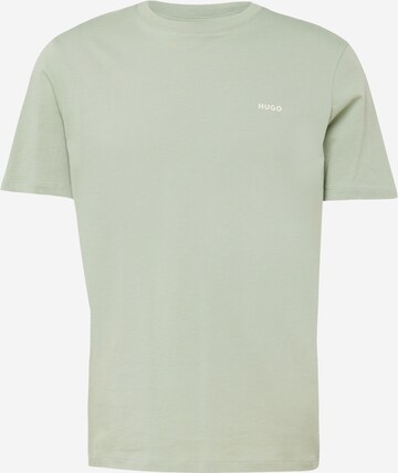 HUGO T-shirt 'Dero' i grön: framsida