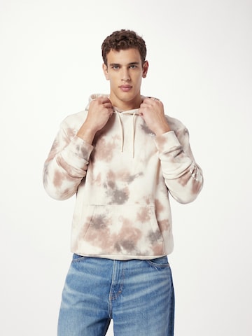 Sweat-shirt HOLLISTER en beige : devant