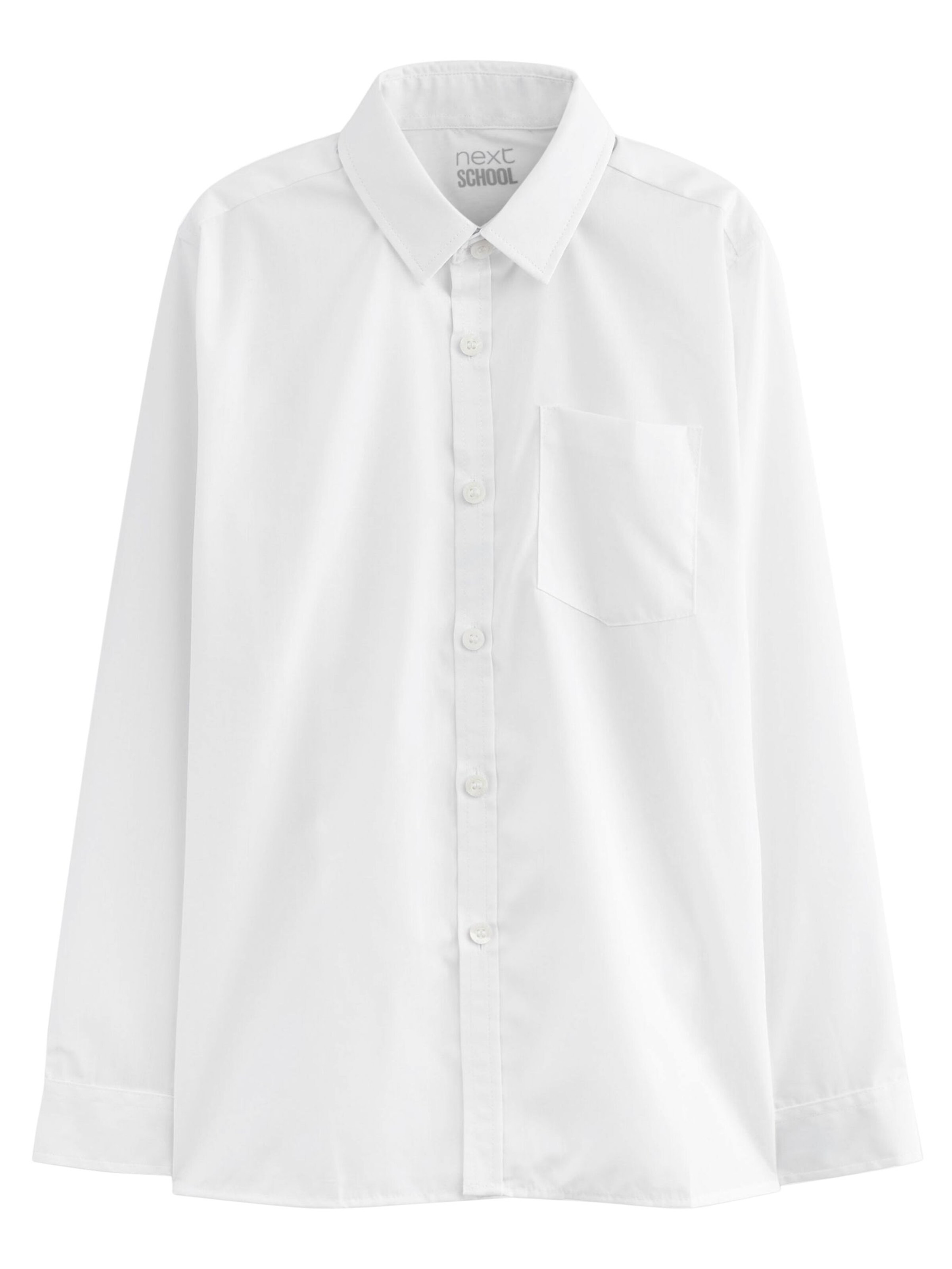 Next Средняя посадка Рубашка в Белый
