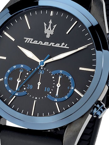 Montre à affichage analogique Maserati en noir