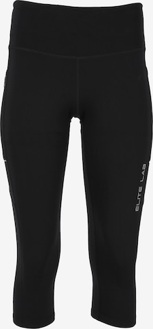 ELITE LAB Regular Pants in Black: front