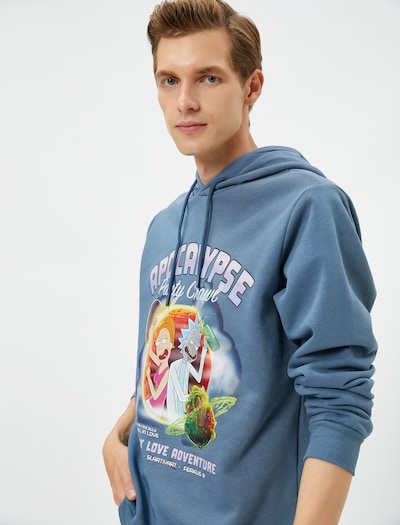 Koton Sweatshirt in indigo / pastellgelb / lila / orange, Produktansicht