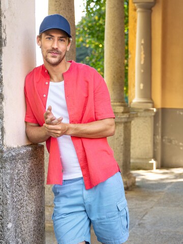 Living Crafts Regular Fit Hemd 'RUBEN'‌‌‌‌‌‌‌‌‌ in Rot
