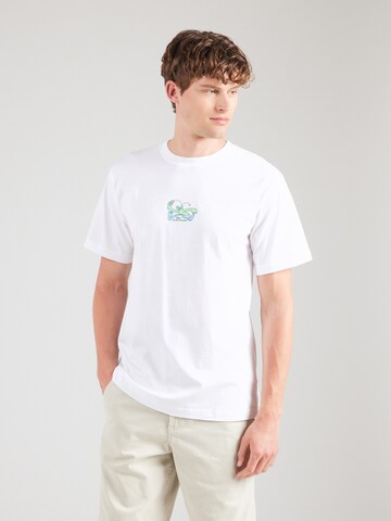 Cleptomanicx T-Shirt 'C@ll' in Weiß