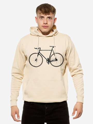 Cotton Prime Sweatshirt 'Bike - Fahrrad' in Beige: voorkant