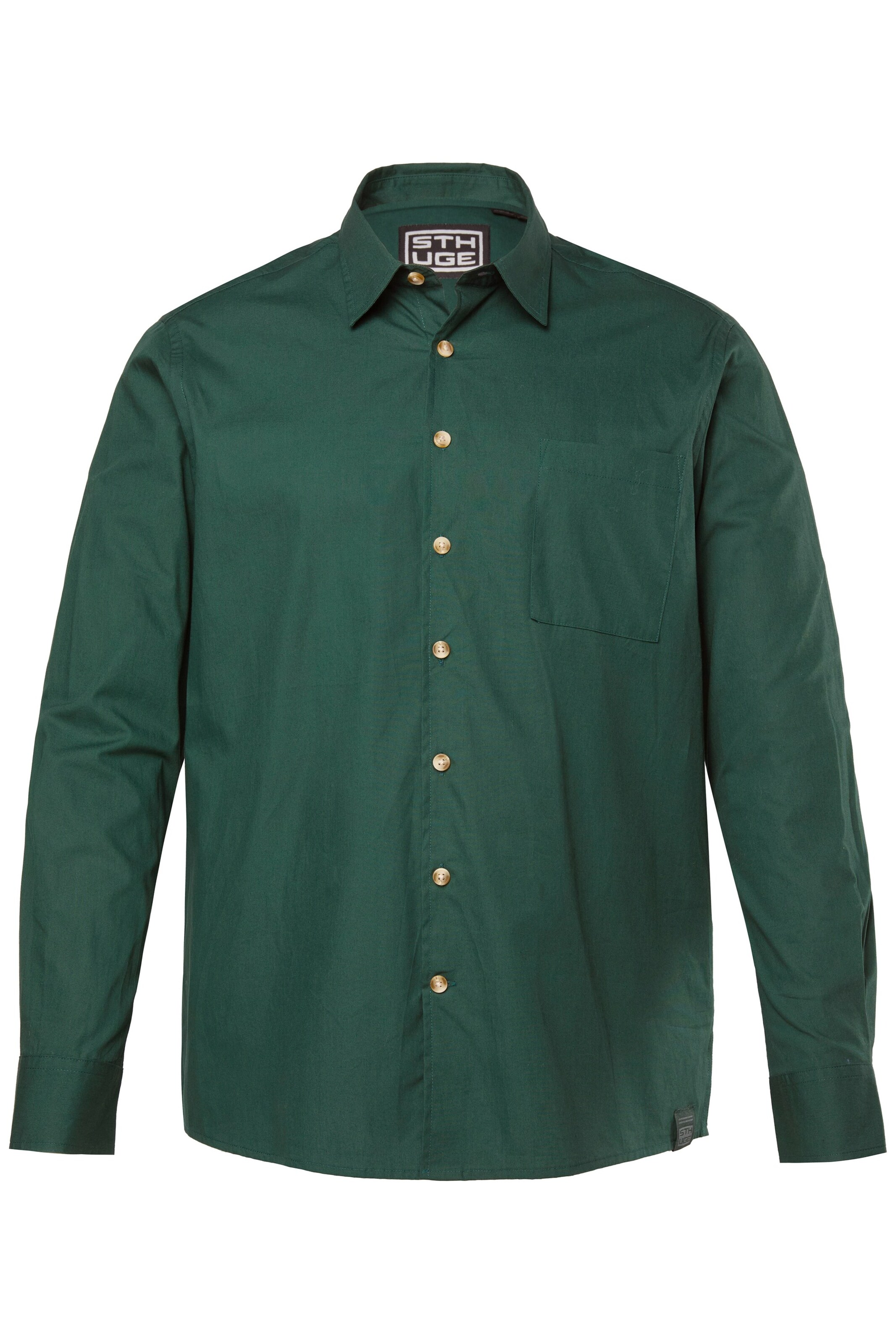 STHUGE Regular fit Button Up Shirt in Green: front