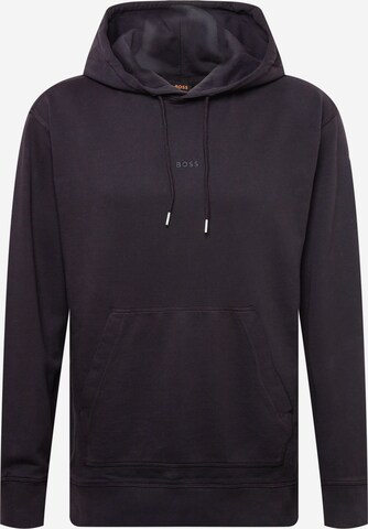 BOSS Sweatshirt 'Wefadehoody' in Schwarz: predná strana