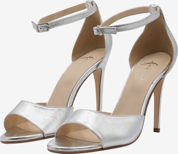 faina Strap Sandals in Silver