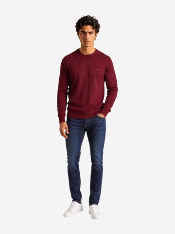 TOMMY HILFIGER Tricot 'PIMA ORG CTN CASHMERE MW0MW28046' in Rood