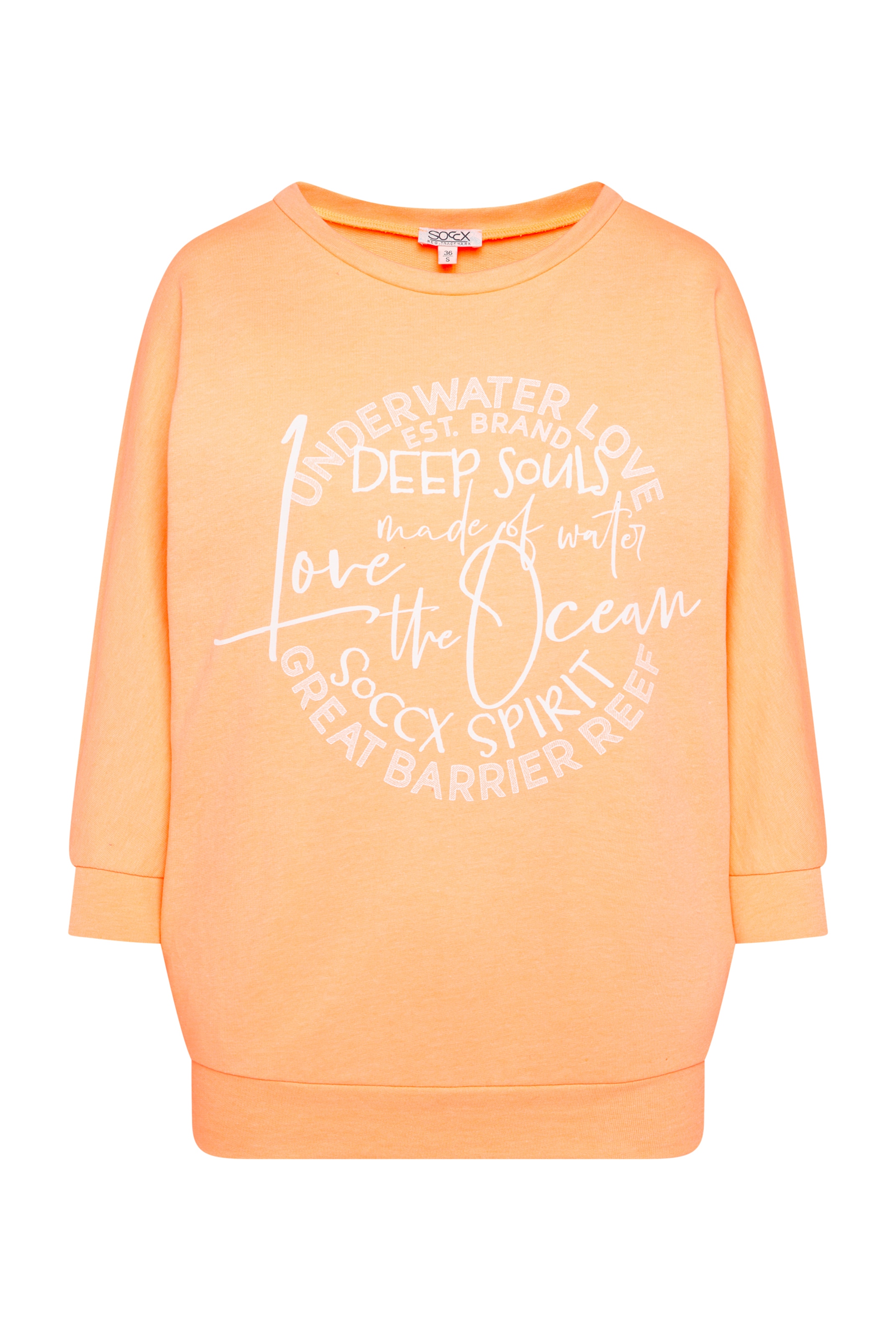 Soccx Sweatshirt in Orange: front