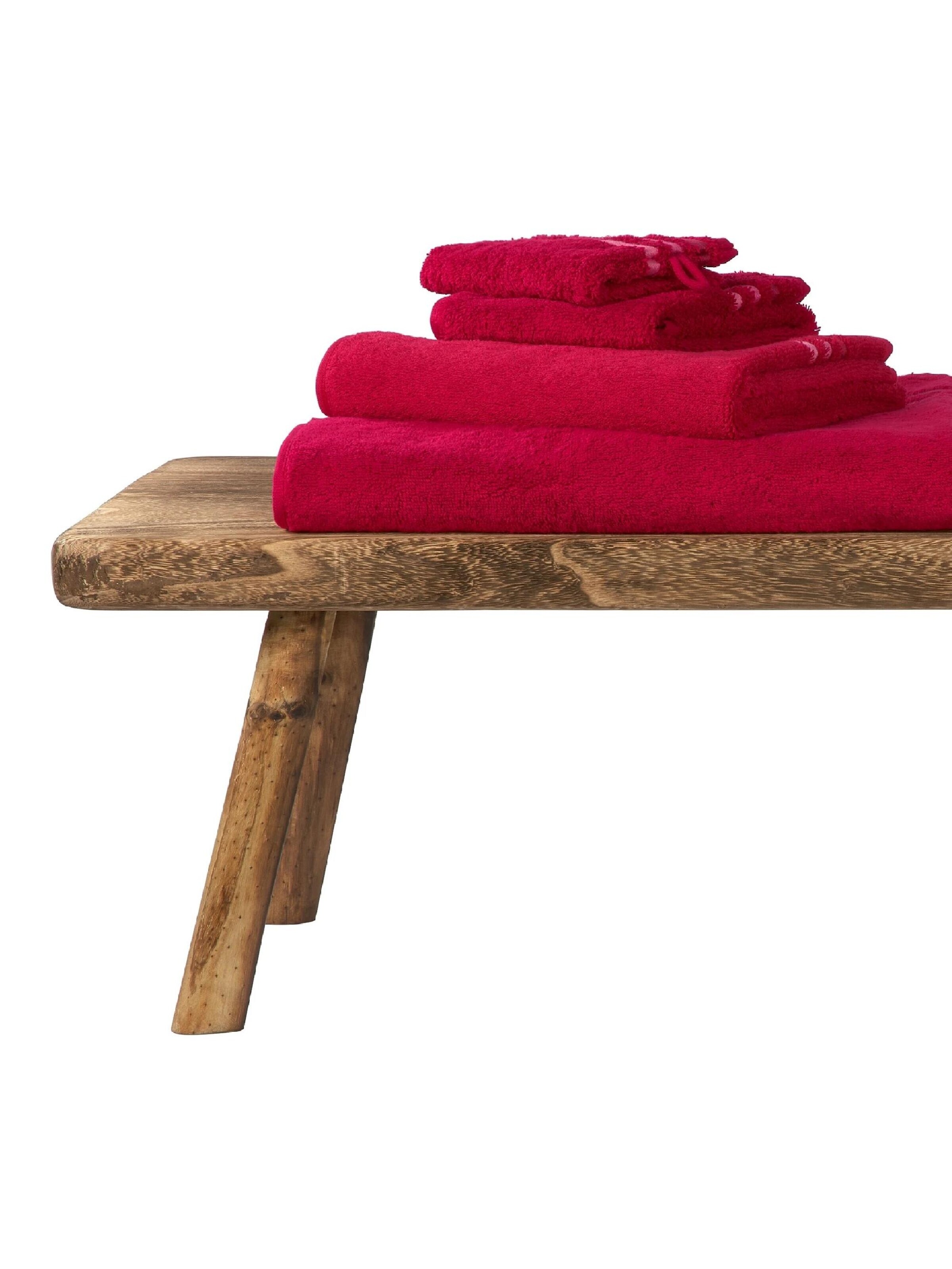 SCHIESSER Towel 'Skyline Color' in Red