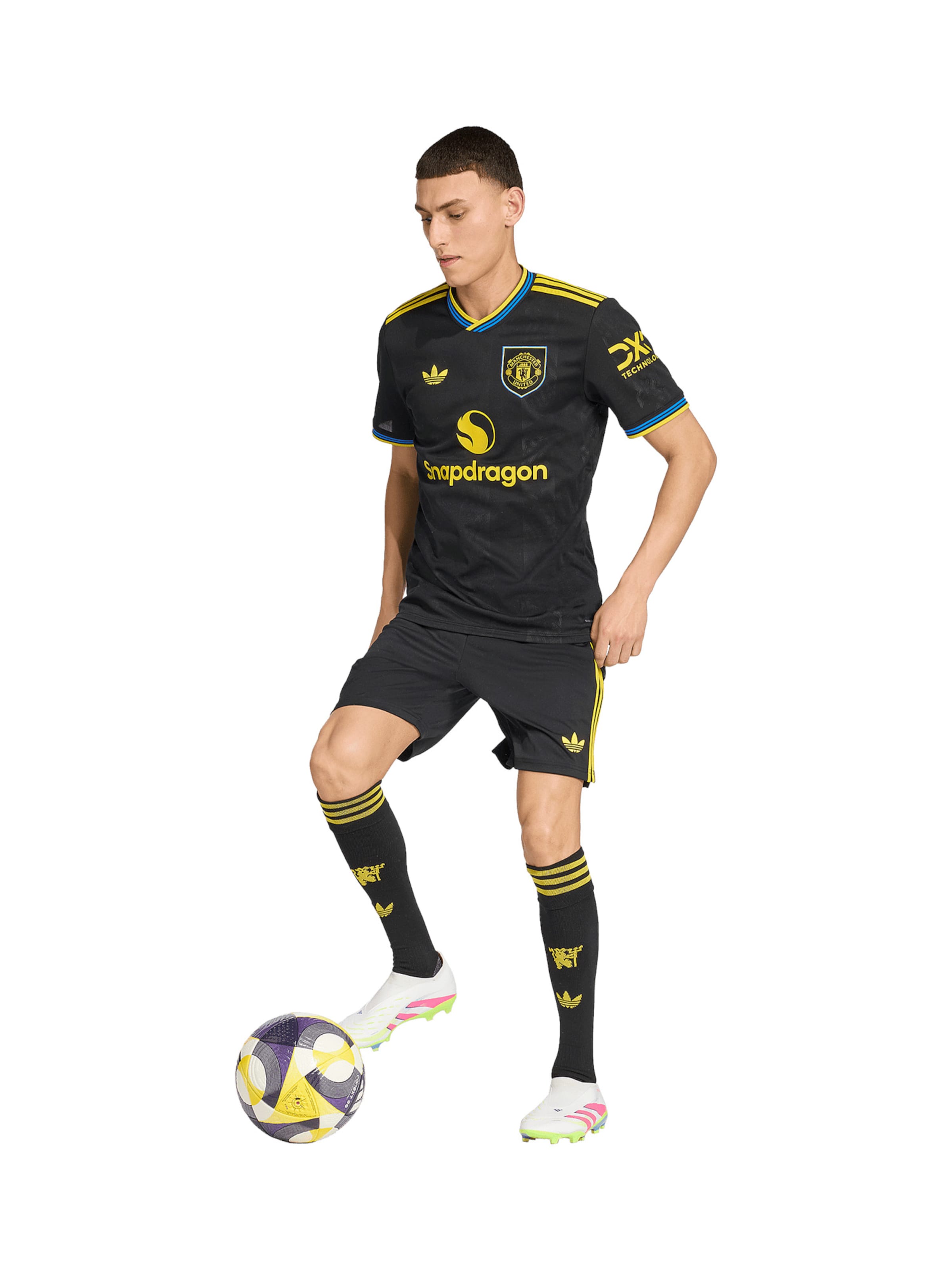 ADIDAS PERFORMANCE Regular Sportbroek 'Manchester United 25/26' in Zwart